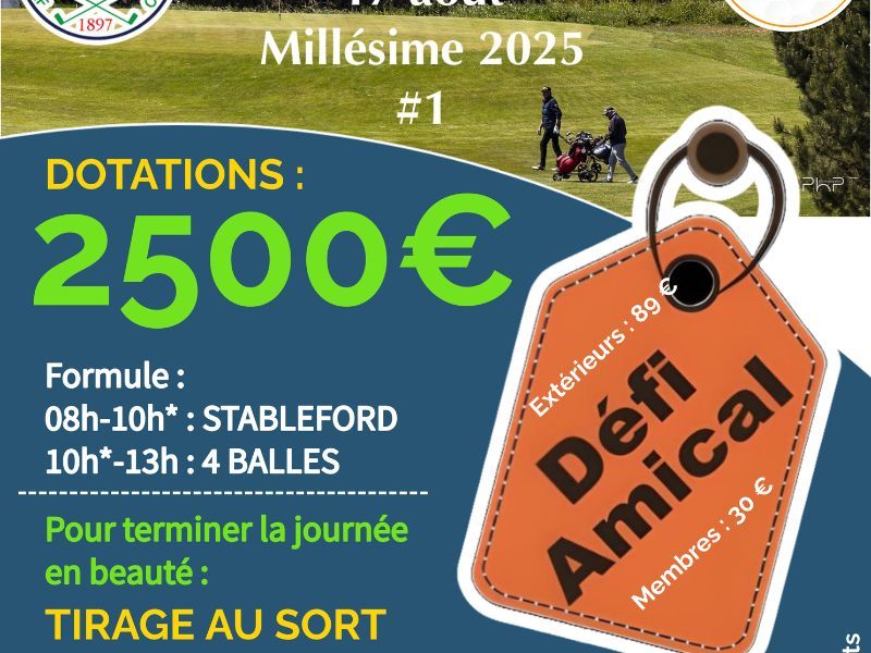DÉFI AMICAL (SIMPLE et 4 BALLES)