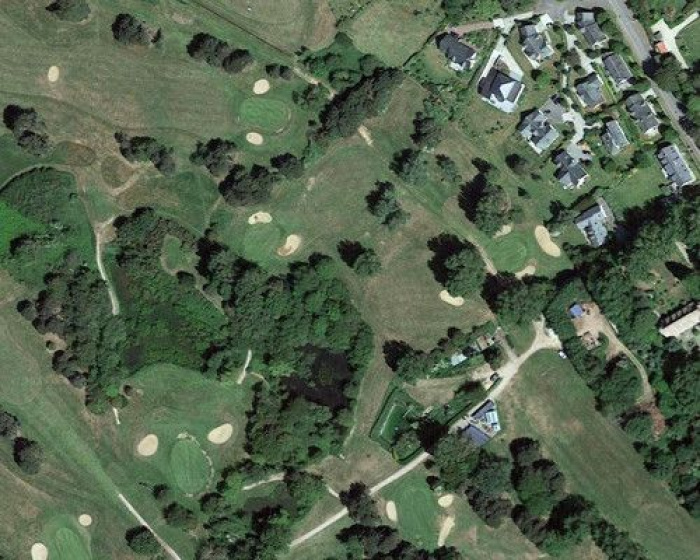 Vue aérienne sur la nouvelle zone d'entraînement – Golf de Dieppe Pourville